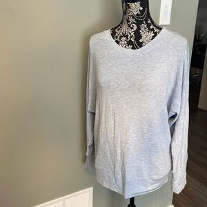 H by Halston Long-Sleeve Boat-neck Combo Knit Top